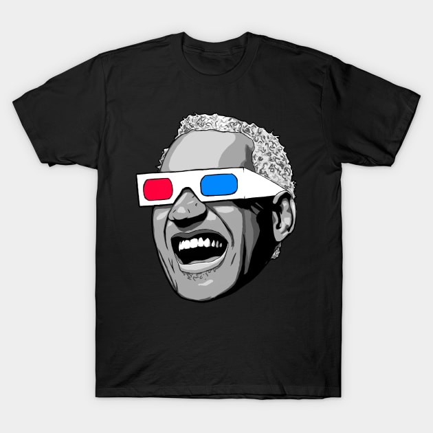 3D Ray Charles T-Shirt by Unicorns of the Apocalypse 